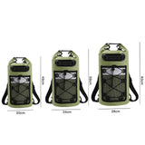 Roll-Top Backpack Dry Bag with Handle for Fishing Boating and Camping Green - L V1308-DSZKI-274-3