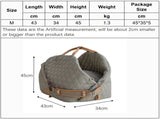 Luxury Quilted 2-in-1 Pet Travel Carrier & Car Booster Seat for Small Dogs V888-ELOSUNG35946