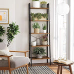 5-Tier Industrial Bookcase, Rustic Brown V178-58484