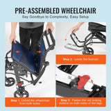 VEVOR, Aluminum Alloy Ultra-Lightweight Transport Chair for Adults, Foldable Cabin V952-FWYSLYLHJ157O4N02V0