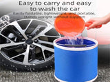 11-Piece Car Wash and Detailing Kit - 9L Blue Collapsible Oxford Fabric Bucket, Microfiber Towels, V888-ELOSUNG53188
