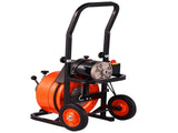 Drain Cleaner Machine 75FT x 1/2Inch, Auto Feed Sewer Snake Auger with 4 Cutter & Air-activated Foot V952-ZDJJKLSGDSTJZ6H35V3