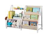 3-Tier Kids Bookshelf, Toy Storage Organizer for Toddler, Book Shelf for Kids Rooms with Sling Book V952-ETCWJJDJS314YWJPR001V0