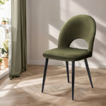 Artiss Dining Chairs Set of 2 Velvet Hollow Green MO-DIN-C-01-VEL-GNX2