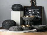 Nordic industrial style concrete ashtray, handcrafted with natural texture, detachable stainless V1232-SNYHG001