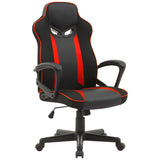 Sarantino Fayzo Reclining Office Gaming Chair Black Red Seat Adjustable Height Breathable Mesh CH-MLM-675-BKRD