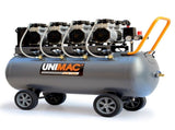 Unimac 150L 4.5HP Ultra-Slient Oil-Free Electric Air Compressor, Long Life Quad Motor, 116PSI V219-TOLACMUM1M5FA