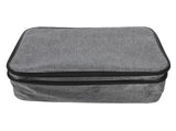 Large Grey Document Pouch Lock, Multifunctional Storage Bag for Office, Travel, and Home V1370-AZ4-11828