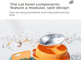 Blue and Orange Cat & Dog Feeding Station with Water Dispenser Elevated Stainless Steel Pet Bowl V888-ELOSUNG53316