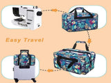 Universal Sewing Machine Carrying Case, Nylon Storage Bag With Padded Handle And Accessory Pockets V1237-ZY-807-106