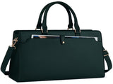 15.6-inch Laptop Tote Bag for Women, Large Capacity Faux Leather Work Tote, Waterproof Business V1105-YABB-01