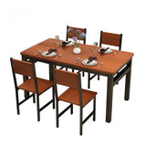 NNECN Wood & Steel Dining Set V728-NNE003-DINING-SET