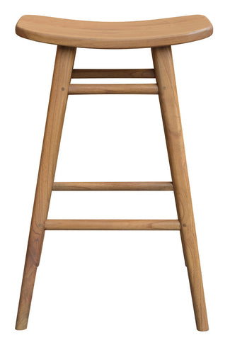 Aria Oval Solid Mindi Kitchen Counter Stool V199-BR068OVMDNI