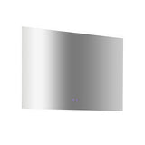 Rectangular Mirror LED Anti-Fog Illuminated Bathroom Living Room - 120x80cm V63-840621