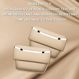 2Pack Car Seat Gap Filler Organizer - Leather Console Side Pocket Seat Storage - Stylish and V1107-800-57317-BRN-2PACK