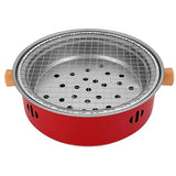 1 Piece Portable Charcoal Grill, Tabletop Iron BBQ with Removable Grate for Indoor Camping, Home V1189-LC-HW-00342