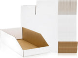35 Pack Cardboard Storage, 12" x 6" 4.5" Corrugated Open Top Box, White Pantry Shelf Organizer V1259-DP01-A-912