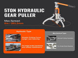 Hydraulic Gear Puller 5 Ton Wheel Pulley Bearing 2 or 3-Jaw with Case V952-YYLM5THKQBBCBS2GQV0