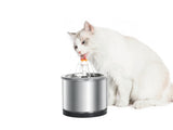 YES4PETS Automatic Electric Pet Water Fountain Dog Cat Stainless Steel Feeder Bowl Dispenser V278-PWS-101-2L5