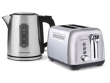 Morphy Richards Equip Stainless Steel Kettle and Toaster Set - 1.7L Jug Kettle & 2 Slice Toaste MREQ-17KT-2STS