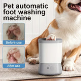 Pet Automatic Paw Cleaner with 360&deg Rotating Silicone Bristles, 2-Speed Settings, Type-C V1385-CWXJQ-ZM-002