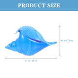 Glass Sea Snail Figurine Decorative Desktop Ornament for Office and Home Housewarming V1370-AZ4-09863