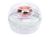 Portable Small Humidifier 3L Dual Nozzle Quiet Clear USB Desktop Humidifier with Night Light for V1294-YM0901-3113250054512