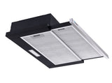 Devanti 600mm Range Hood 60cm Slide out Rangehood Stainless Steel RH-D-L03-60-BK