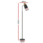 Artiss Floor Lamp LED Light Stand Modern Home Living Room Office Reading Black SF-B-F26150