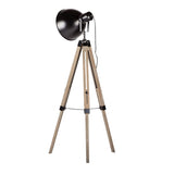 Havana Retro Large Tripod Floor Lamp Industrial Modern Adjustable Wood Frame V563-75092