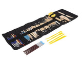 61Pcs Polymer Clay Sculpting Tools Exquisite Versatile Clay Carving Tools with Canvas Bag for V1294-YM0523-3118220076211