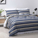 Jason Brighton Midnight Blue Quilt Cover Set Single V442-WAM-QUILTCS-BRIGHTON-MIDNIGHT-SB