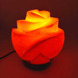 12V 12W Rose Himalayan Pink Salt Lamp Carved Flower Rock Crystal Light Bulb On/Off V238-SUPDZ-32769927577680