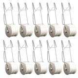 Galvanized Steel Tomato Hooks 10-Pack M-Shaped Plant Support Clips for Tomatoes, Cucumbers & V1192-AZ-W-18714