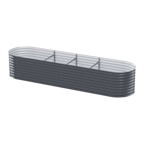 Green Fingers Garden Bed 320X80X56cm Oval Planter Box GARDEN-OVAL-AG-3208056