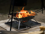 Silver Green portable grill, stainless steel grill, 304 stainless steel, charcoal grill, V1347-132-GRE-09096