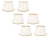 6 Pcs Fabric Lamp Shade Simple Pleated Universal Cloth Lampshade for Floor Table Lamps V1294-YM0901-3119250002311
