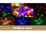 Jingle Jollys 1.5m Christmas Tree Optic Fibre LED Xmas tree Multi Colour XM-TR-LED-5F-GR