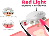 5 in 1 Electric Scalp Massager, Portable Heated Head Hair Massager with 88 Kneading Nodes, 2 Massage V1366-AZ2-W-02503