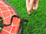 2 in 1 Portable Foldable Soccer Goal with Detachable Target - Red V1308-DSZKI-100-2