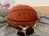Basketball Plush Toy, Soft Football Plush Pillow, Ball Plush Doll Sport Theme Plushie Soccer Stuffed V1369-AZ3-W-26419