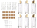 6PCS Cocktail Atomizer Spray Bottle Set with Filling Tools and Labels, Glass Atomizer Spray Bottle, V1192-AZ-W-18375