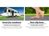 Weisshorn 7x2.5M Annex Matting 600GSM Floor Mats Hollow Design Mesh Caravan ANNEXE-MAT-7M-GREY