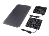 Solar Panel Exhaust Kit 10W Monocrystalline Silent Automatic Charging Solar Panel Powered Vent V1294-YM0901-3111240175511