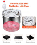 Moonshine Still 3 Gal Water Alcohol Distiller Brewing Kit Stainless Steel V952-DLNTZLQYS3JLJYT44V0