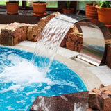 Stainless Steel Pool Fountain 17.7 x 11.8 x 23.6 inches Pool Fountain Silver Pool Fountains for In V952-PQSBJPJYCHGPT0001V0