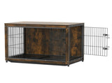 Large Wooden Dog Crate Kennel End Table Nightstand 100x59x74cm V178-66973