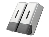 2 Chamber Shower Soap Dispenser Wall Mounted Shampoo Dispenser for Bathroom Hotel 250ml Per Bottle V1294-YM0901-3112250030512