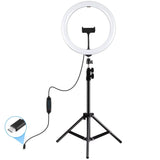 11.8 Led Ring Light With Tripod And Phone Clamp - 3 Modes Dual Colour Temperature Curved Surface V562-B8903TKP