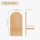 2 Bohemian Style Wooden Wall Shelves with Expander Bolts, Compatible with Living Rooms Bedrooms V1188-MS-325-1217